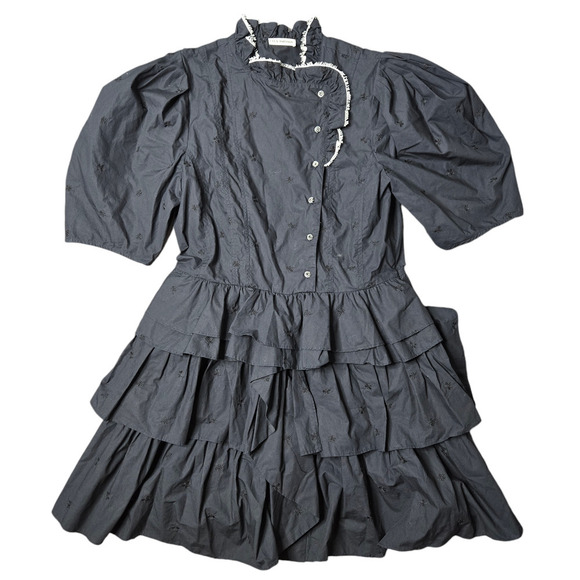 Ulla Johnson Linnea Mini Tiered Mini Dress Size: 10 - Picture 2 of 7